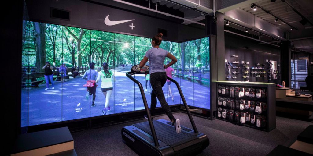 nike store soho new york retail connecté