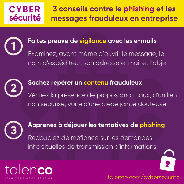 Conseils cybersécurité contre le phishing